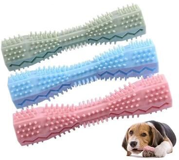 Inspire Select TPR Dog Chew Toothbrush Stick Treat Dispensing Bite Resistant Dental Cleaning Toy For Teeth Grinding & Oral Care green