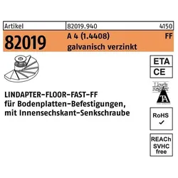 Lindapter, Zubehör Befestigungstechnik, Klemme R 82019 FF FF 08 A 4 (1.4408)