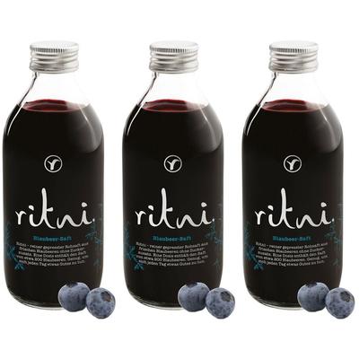 Ritni Blaubeer-Saft 3x 3x260 ml Saft
