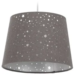 Relaxdays Kinderzimmerlampe Sterne Grau