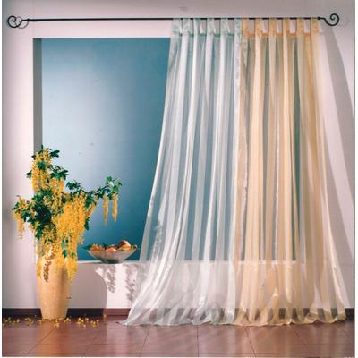 Vorhang WECKBRODT "Lara" Gr. 1, gelb, B:110cm H:245cm, Organza, Polyester, Gardinen, transparent, Organza, Gardine, Store