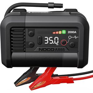 NOCO Starthilfe-Powerbank Jump Starter, AX65, 12V, 2000A Spitzenstrom, Kompressor, Kapazität 15135mAh