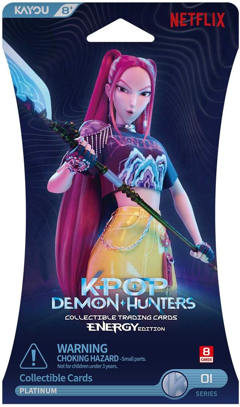 KPop Demon Hunters Series 1 Energy Edition Sleeved Collectible Trading Cards for 8+ yrs - Kayou Limited