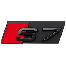 Audi Modellbezeichnung  in Schwarz Front S7 4K8071805