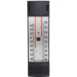 Maxima-Minima-Thermometer mit Drucktasten-Magnet, ohne Dach