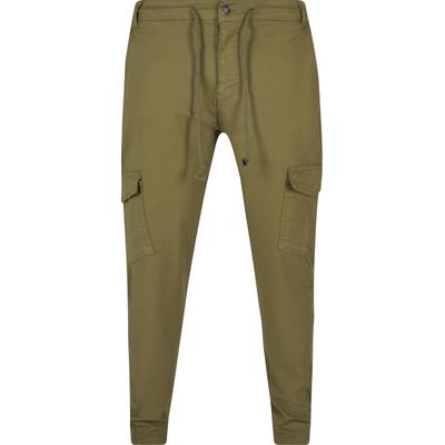 Cargohose 2Y PREMIUM "2Y Premium Herren 2Y Premium Aramis Cargohose", Herren, Gr. 32, Normalgrößen, grün (khaki), 98% Baumwolle, 2% Elasthan, unifarben, skinny fit, Hosen Cargohose