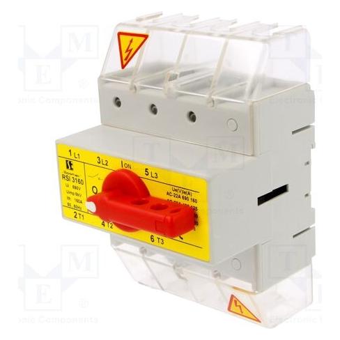 Spamel 3P 160A Lasttrennschalter mit Griff am Schalter (RSI-3160W03) (RSI-3160W03)
