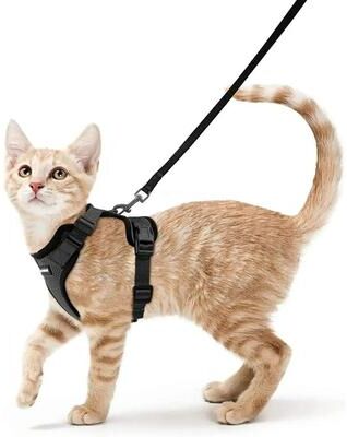 Uplift Essentials Escape Proof Soft Adjustable Vest Harness black s