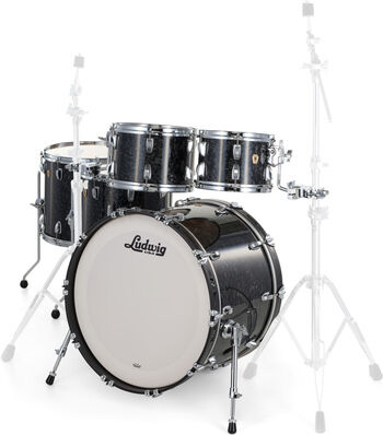 Ludwig Classic Maple 5pcs Ebony Pearl Ebony Pearl