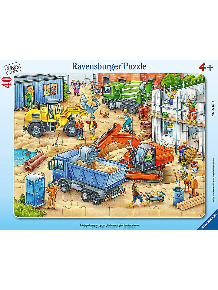 Ravensburger 40tlg. Puzzle "Große Baustellenfahrzeuge" - ab 4 Jahren - onesize