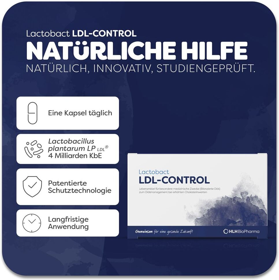 Lactobact LDL-Control magensaftresistente Kapseln 90 St magensaftresistent