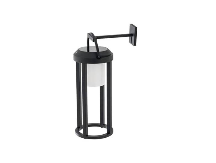 Lucande LED Solarleuchte außen Tilena dimmbar (spritzwassergeschützt (Modern) in Schwarz aus Aluminium, Solar-Wandleuchten Wandlampe für Outdoor & Garten Außenwand/Hauswand Haus Terrasse Balkon