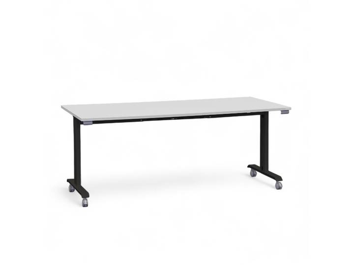 Klapptisch Tradingzone Kos 180x80 cm, Weissgrau/Schwarz, Rechteckig, Neu - Perfekt für Meetings