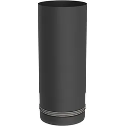 Jeremias PELLET-LINE Längenelement 250 mm Edelstahl schwarz Ø 80 mm