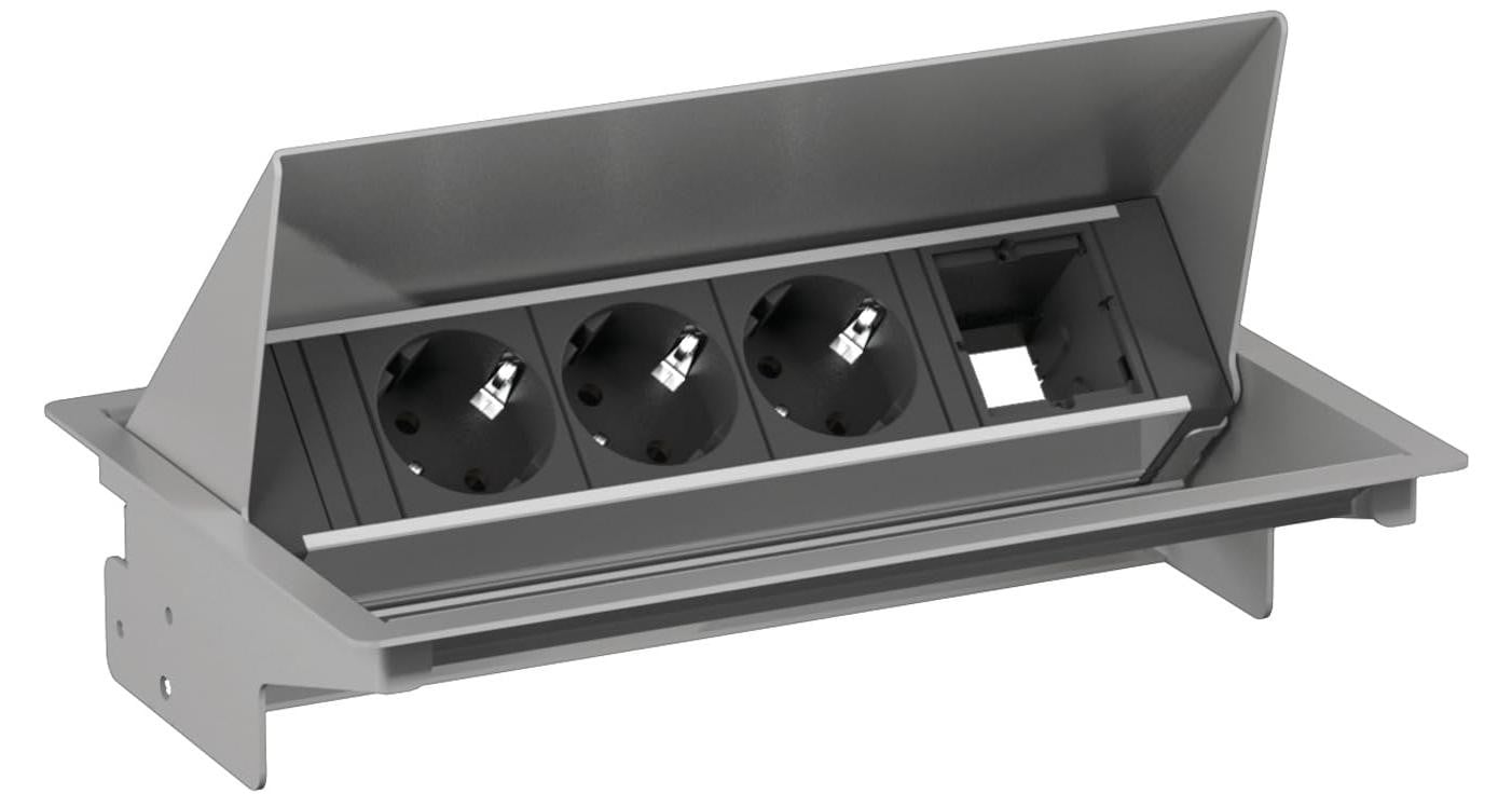 Bachmann Coneo Set: 3x geaarde stekker en 1x ABD-stekker, zilverkleurig