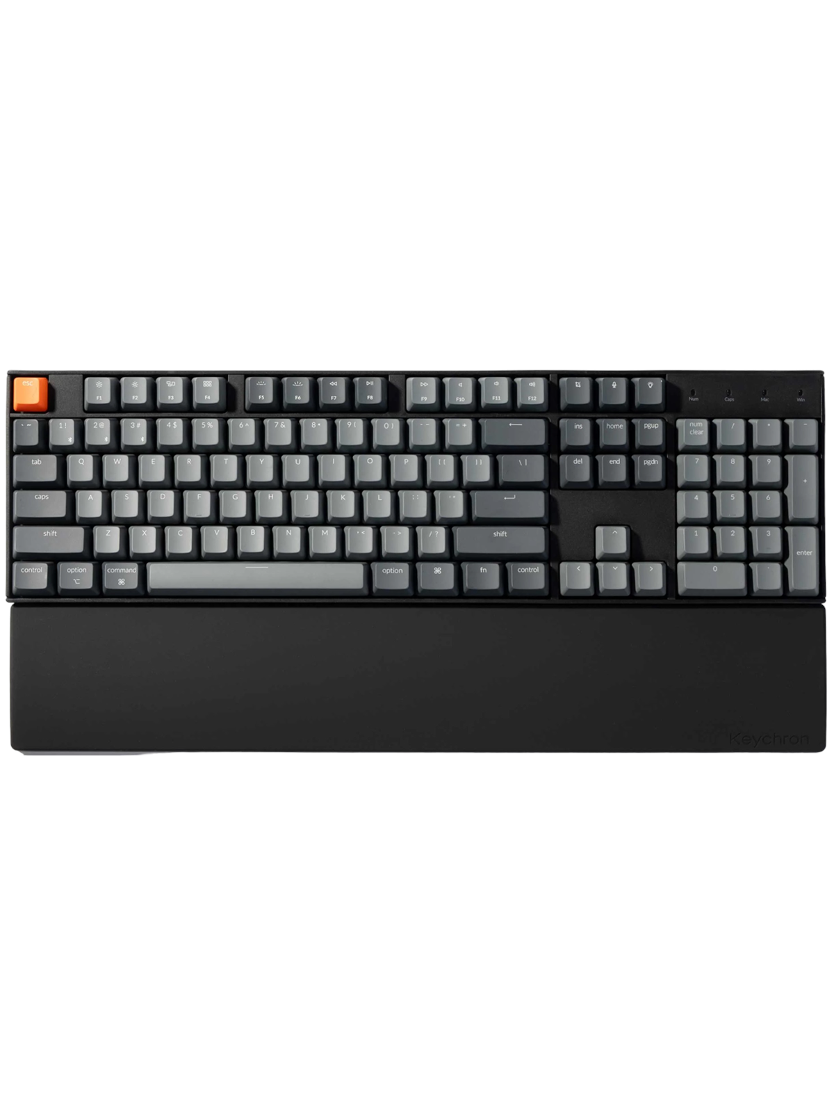 Keychron Silicone Palmrest K10 series / C2 series - Handgelenkstütze - Schwarz