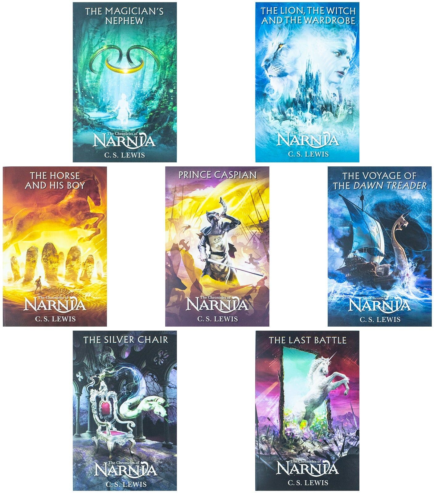 HARPERCOLLINS Chronicles of Narnia 7 Books Collection Box Set by C.S. Lewis – Classic Fantasy Adventure Collection