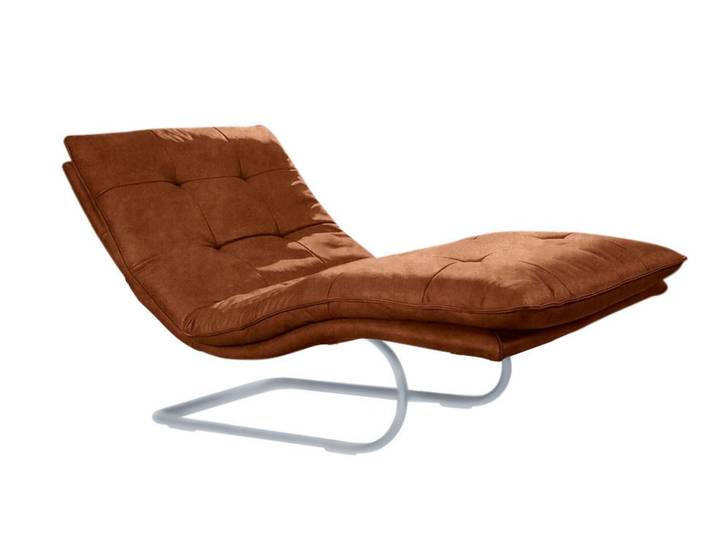 Relaxliege, Longlife Xtra-Leder Z69, Cognac, 95×91×170 cm, Vintage-Stil, W.SCHILLIG