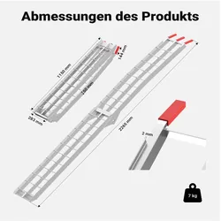 Wiltec, Garagenausstattung, Auffahrrampe