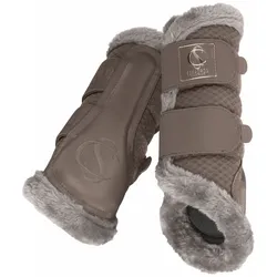 Eskadron Gamaschen Mesh Fauxfur smoke taupe Classic Sports 24, Größe: XL