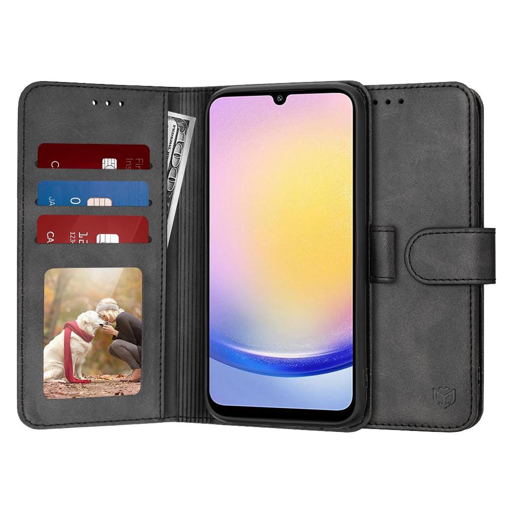 Techsuit - Diary Book - Samsung Galaxy A25 5G - Black (Samsung Galaxy A25 5G) (56345445)