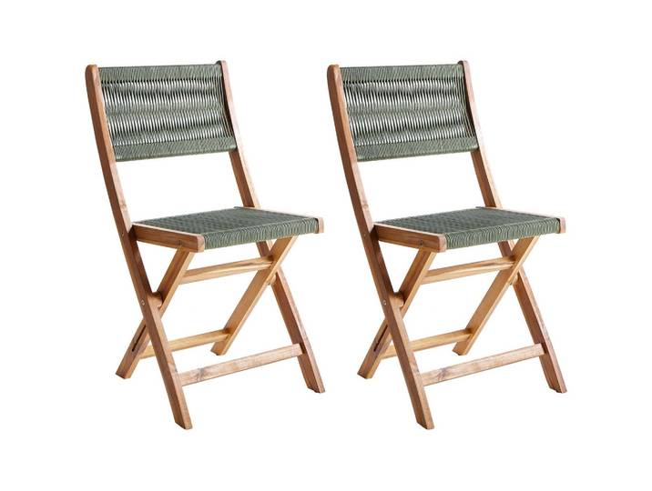 GARTENSTUHL 2er Set Grün Prossedi