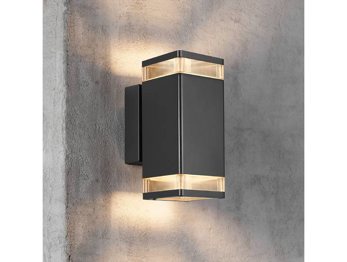 Applique murale Elm Double 9 x 23 x 13cm Noir
