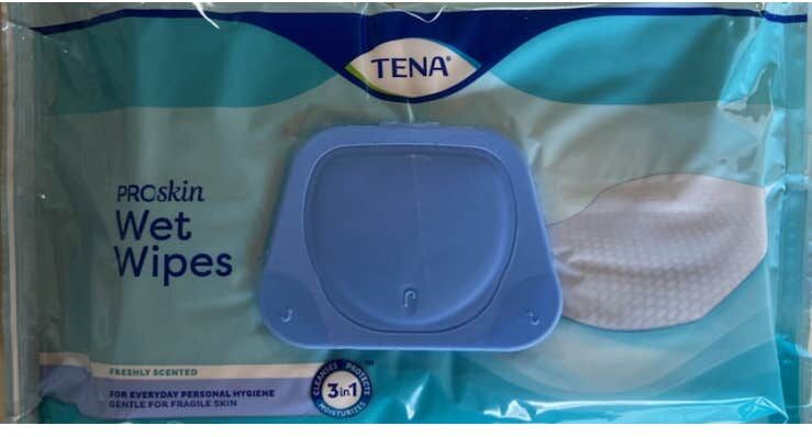 TENA toallitas higiénicas 3 en 1 48 uds