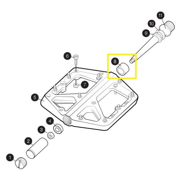 Crankbrothers Ersatzlager für Pedale ab Modell 2011 (39756855)