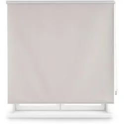 WellHome - Blickdichtes Polyester-Rollo 180 x 130 cm (Breite x Höhe) Grau