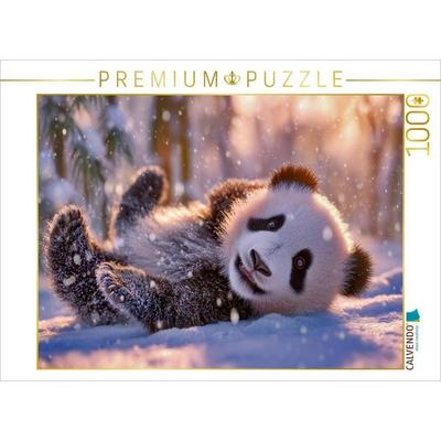 CALVENDO Puzzle Ein Herz voller Schneeflocken | 1000 Teile Lege-Größe 64x48cm Foto-Puzzle für glückliche Stunden