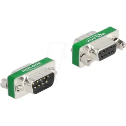 DELOCK 66476 - HF/EMI Entstörfilter, D-Sub 9 Pin Stecker / Buchse, Tiefpass