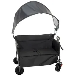 GREEN LOUNGE Bollerwagen mit Dach & Bremsen multifunktional ca. 99x49x64/107cm