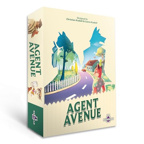 Agent Avenue Nerdlab Games – Strategisch kaartspel voor 2 spelers (Engels)