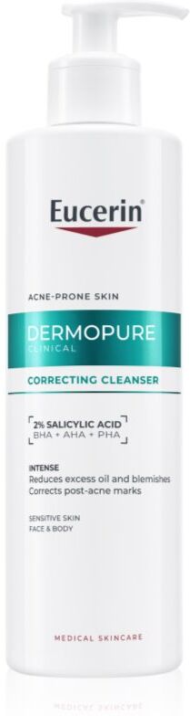 Eucerin DermoPure Clinical Correcting Cleanser exfoliating cleansing gel for face and body 400 ml