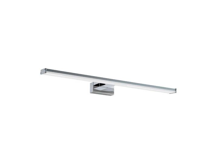 Celina Badezimmer-Wandleuchte Fortaleza, Silberfarben, Weiß, Metall, Kunststoff, länglich, 60 cm, Lampen & Leuchten, Innenbeleuchtung, Wandleuchten, Spiegelleuchten