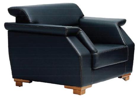 Sofa 1 Sitzer Lounge Chaise Sofa Leder Design Luxus Chair Sessel