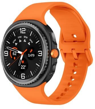 Everyday Crate Samsung Galaxy Watch8 Band Soft Silicone Watch Band Adjustable Replacement Strap For Watch8 Classic orange