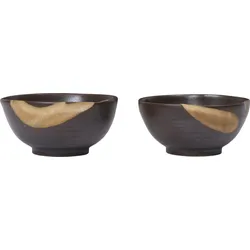 Koyo Schalen 8,5 cm, dunkelbraun, 2 St.