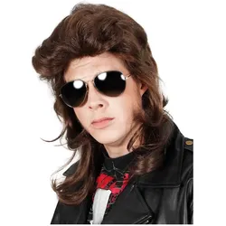 Maskworld Rocker Vokuhila Perücke - Kostüm Faschingsperücke