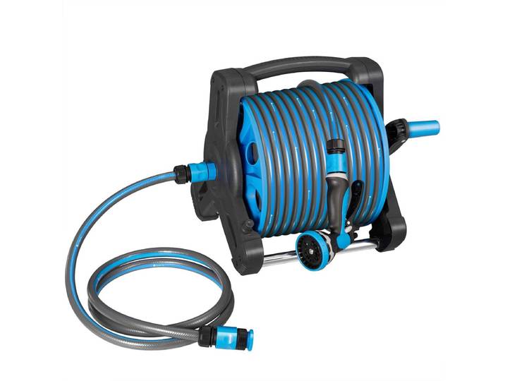 Mobiele Slanghaspel Basic - 30 Meter - Blauw - Inclusief toebehoren