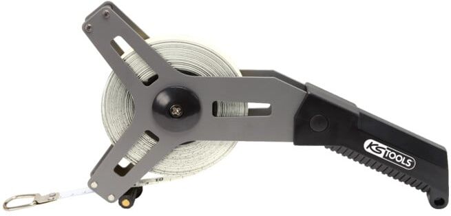 Mesure roulante, 13mm, ruban fibre, 20 m ; KS Tools (300.0052)