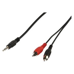 Valueline CABLE-458/10 / Audio kabel / Jack 3,5mm - 2x CINCH / M/M / 10 m (10 m, Cinch Kabel) (CABLE-458/10)