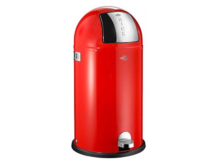 Wesco Kickboy Abfallsammler Metall Rot 40 L