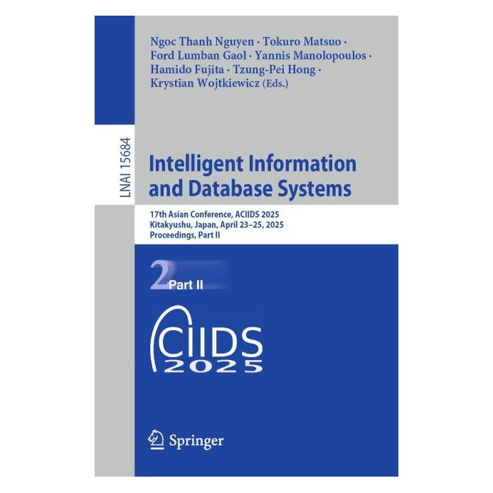 Springer Intelligent Information and Database Systems (Englisch, Softcover, Ford, Lumban Gaol, Tokuro Matsuo) (63704861)