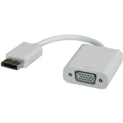 Roline DP zu (DisplayPort, VGA), Video Adapter, Weiss