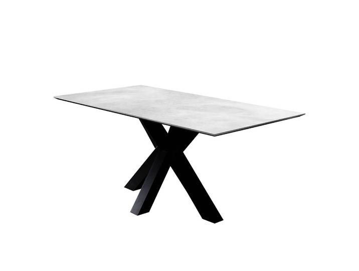 Table Snook 160cm Avec rallonge synchronisée Gris/Galet