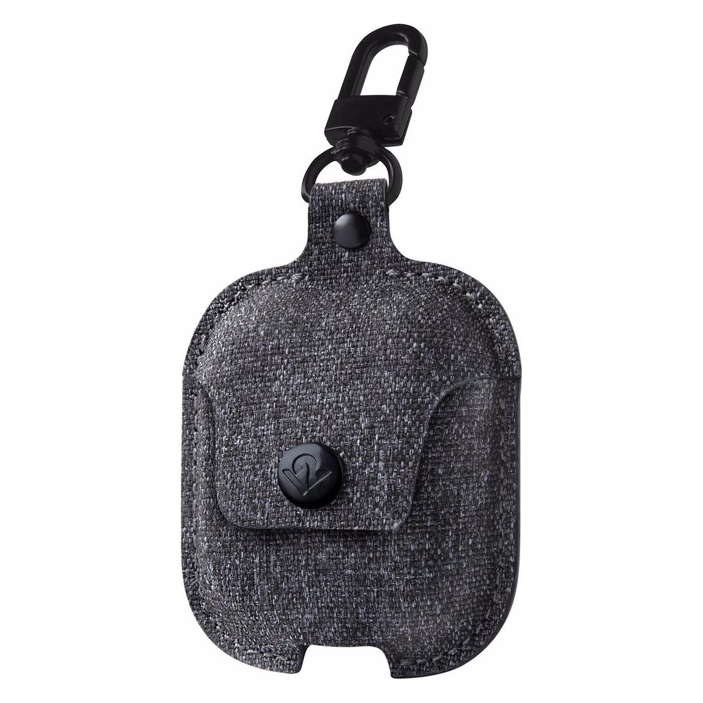 TwelveSouth AirSnap Stofftasche für AirPods Smoke (Kopfhörer Hülle) (12-1916)