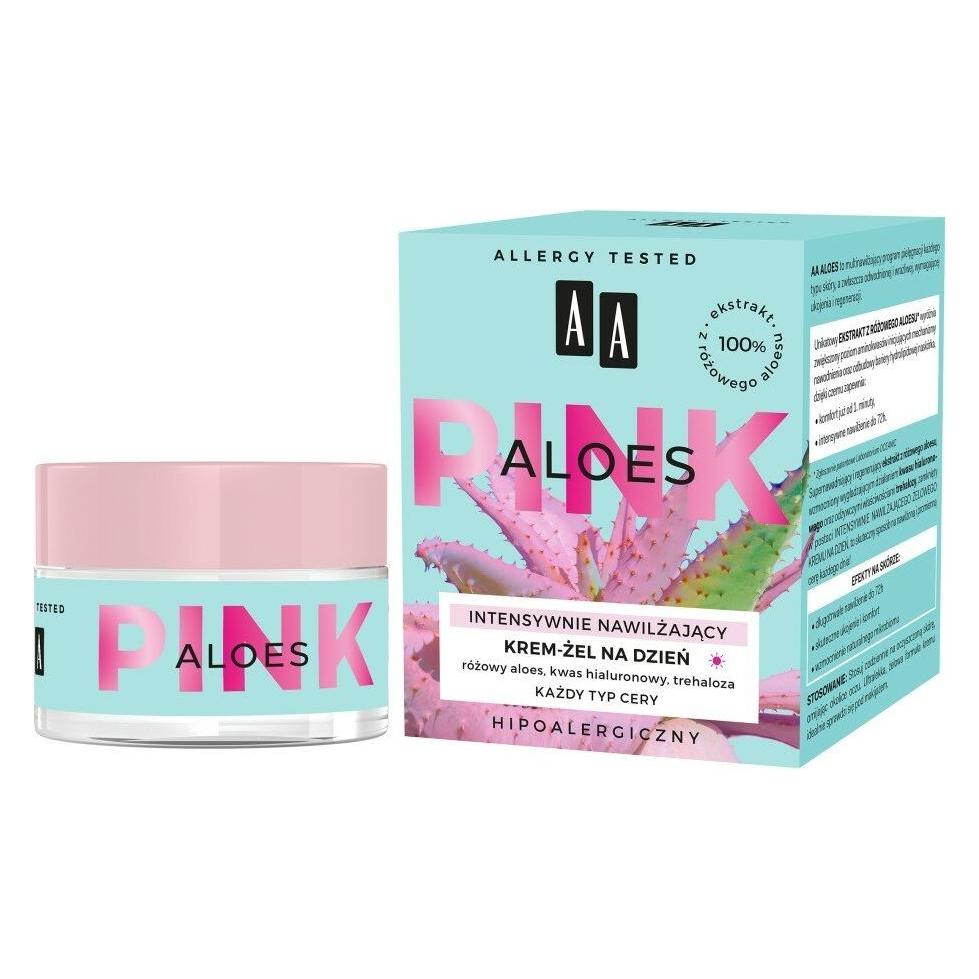 AA Pink Intensely Moisturizing Cream-Gel For All Skin Types For The Day Aloe Vera 50Ml (50 ml, Tagescreme) (33399530)