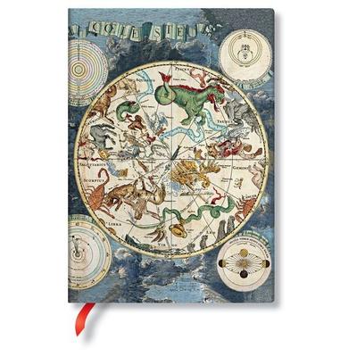 Softcover Notizbuch Himmlische Karte, Midi, Liniert, Taschenbuch von Paperblanks, Paperblanks, 978-1-4397-5616-4